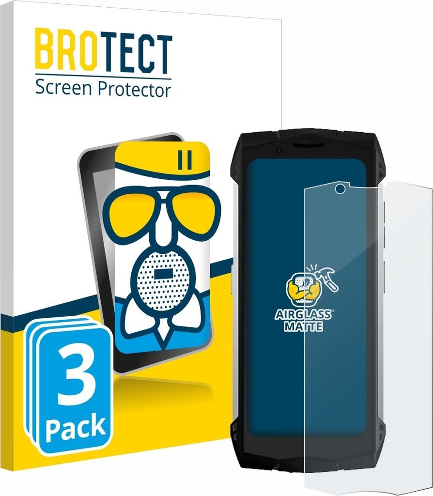 3x BROTECT Entspiegelungs Schutzglas für Doogee S Mini Schutzfolie Panzer Folie Glas Display Schutz matt