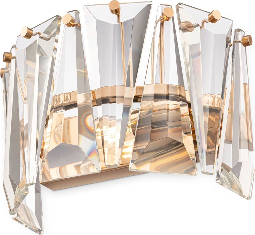 Maytoni Moderne Wandleuchte Puntes 1xE14 excl. in Gold aus Metall Kristall 60 W für Küche, Schlafzimmer, Wohnzimmer, Esszimmer, Lobby