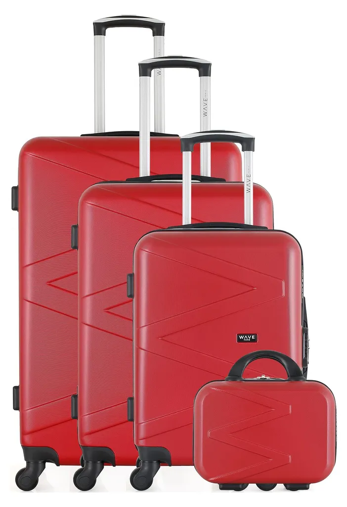 Valises robustes et maniables WAVE PARIS AMAZONE-C en lot de 4