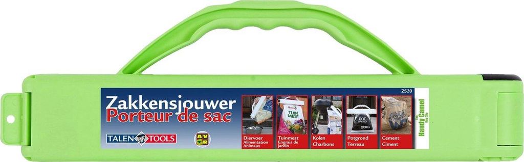 Praktisches Gartengerät: Bagger und Sackpflücker für vielseitige Gartenarbeiten, grün