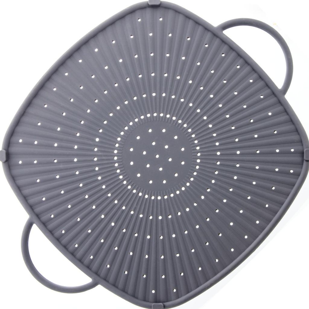 Coolinato Silikon Universal Spritzschutz 3in1  GRAU Produktbild 