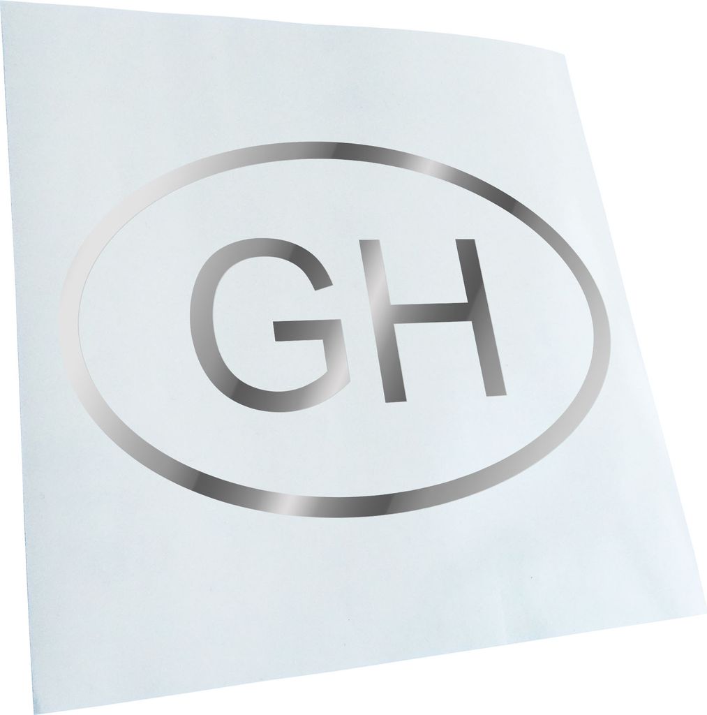 Kiwistar - Autoaufkleber - Ghana GH Heckscheibe - Aufkleber für Auto Kfz Fahrrad, LKW, Truck Mofa