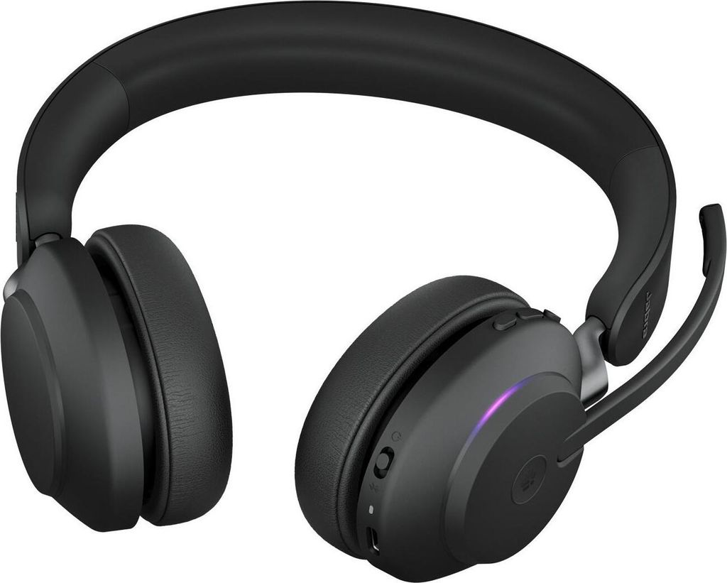 JABRA Evolve2 65 Stereo MS USB-A Bluetooth czarny Zdjęcie produktu 7