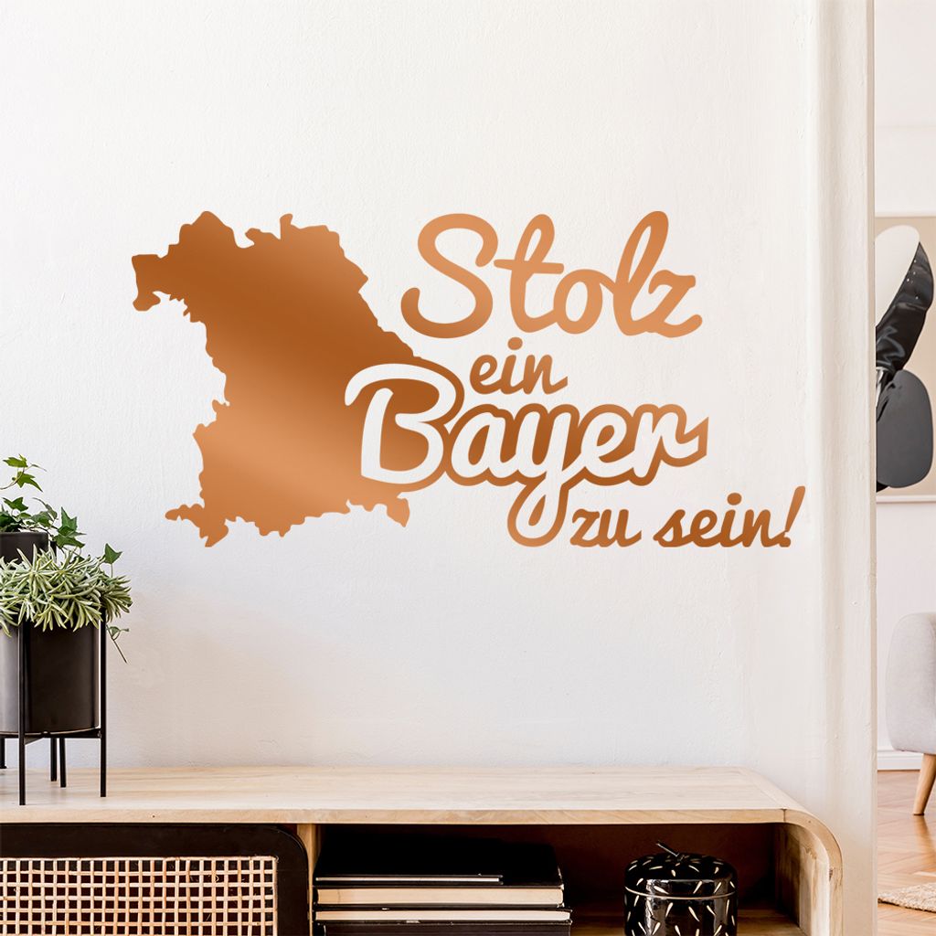 Bayer Bayern Stolz Wandtattoo Wandaufkleber Wall Sticker - Dekoration, Küche, Wohnzimmer, Schlafzimmer, Badezimmer