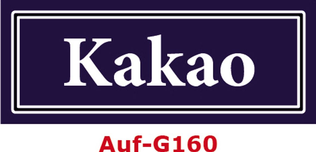 10 Stück Gewürzaufkleber Kakao 40x16mm Gewürzetiketten Sticker Lebensmittel (Auf-G160)