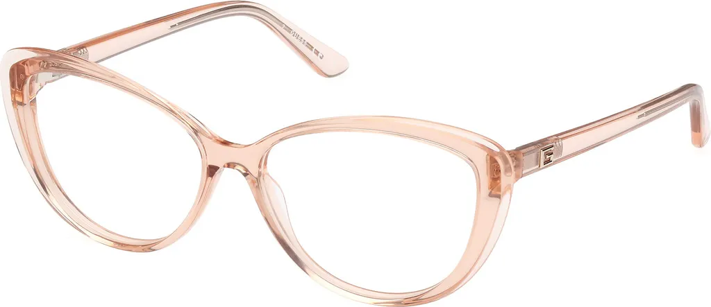 Lunettes Guess GU2978 Orange Clair en Acétate Brillant pour Femmes 55mm