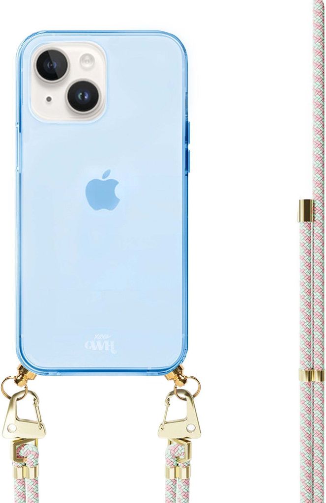 Aqua Pink Cord Hülle Blue  - Kompatibel mit iPhone 13 Produktbild 