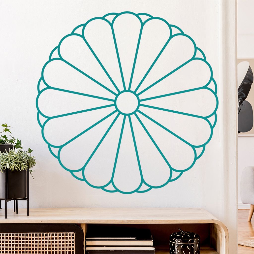 Japan Wappen Wandtattoo Wandaufkleber Wall Sticker - Dekoration, Küche, Wohnzimmer, Schlafzimmer, Badezimmer