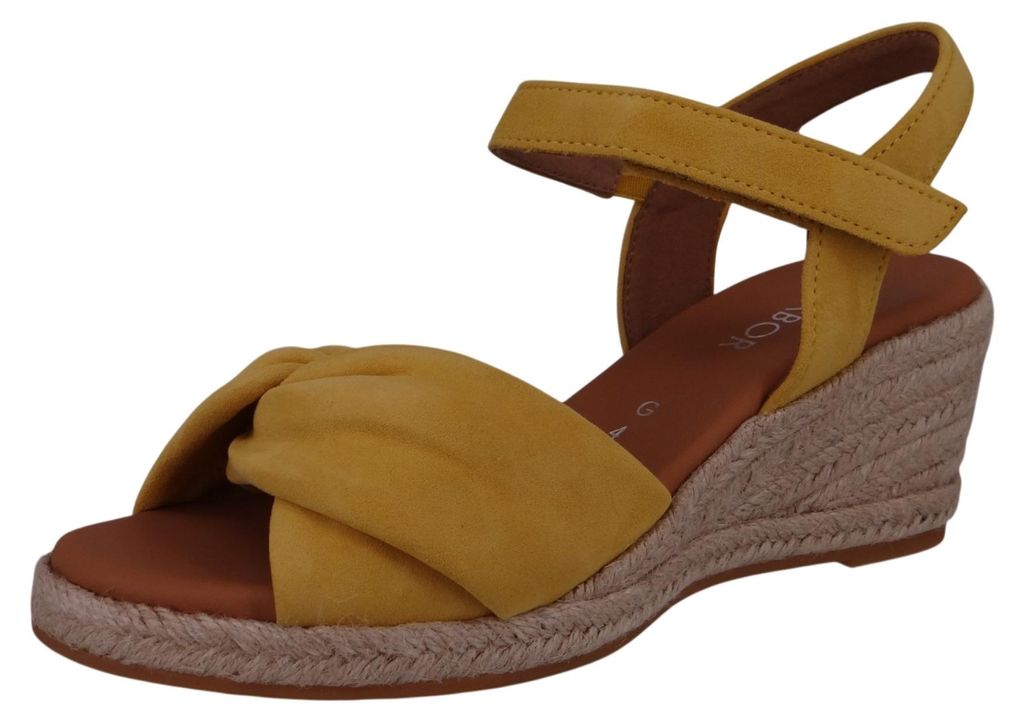 Gabor Damen Sandalen G-Weite 82.712 Gelb
