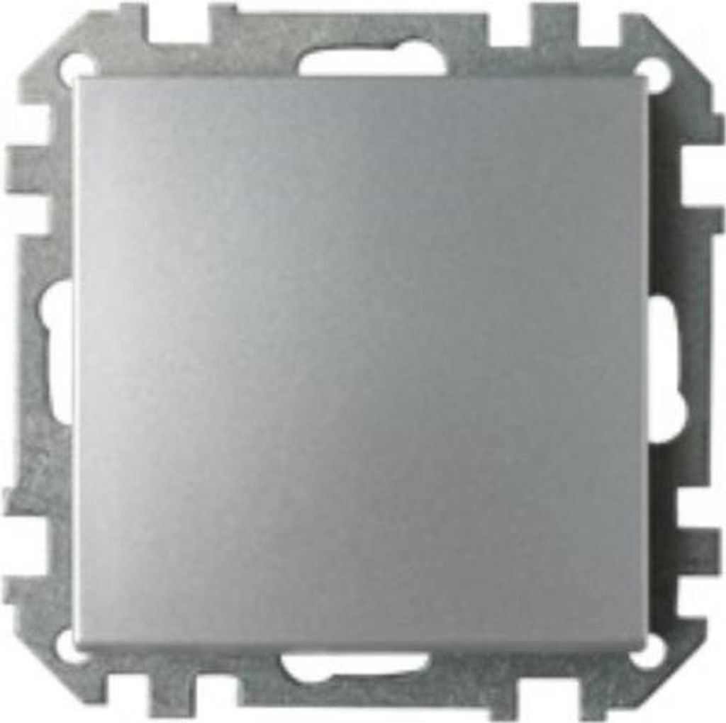 Lichtschalter Unterputz Ein/Aus (Ohne Rahmen) 10A Premium serie STILE Silber