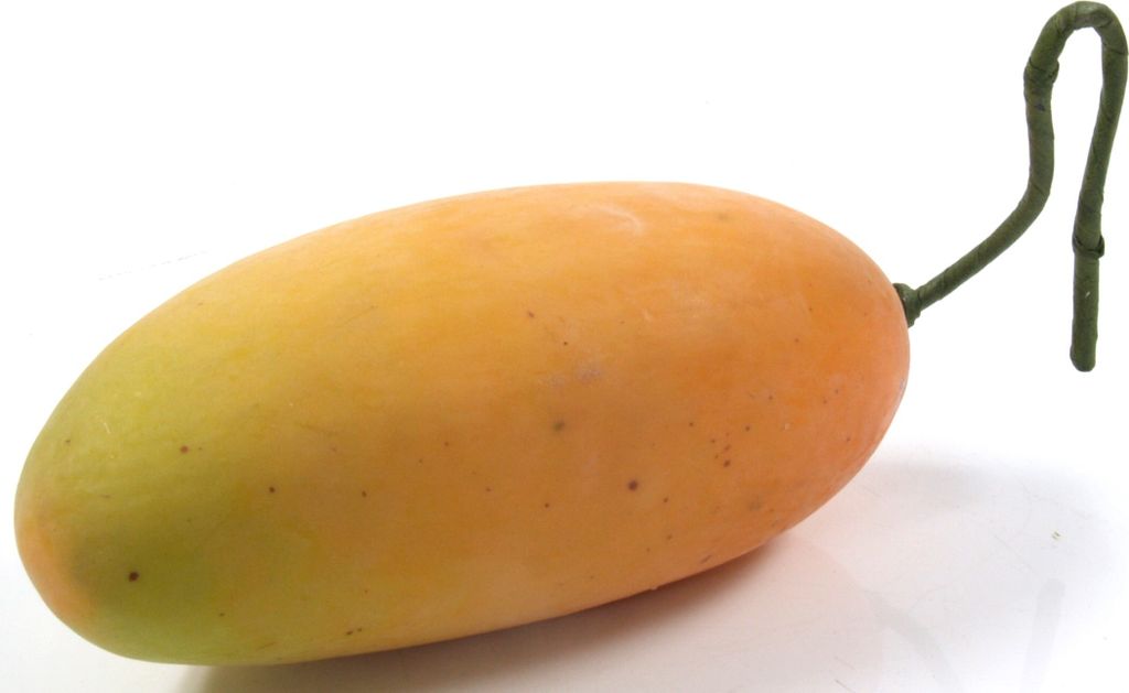 Dekofrucht - Mango, Gelb, 14*7*6 cm, Dekoobjekte