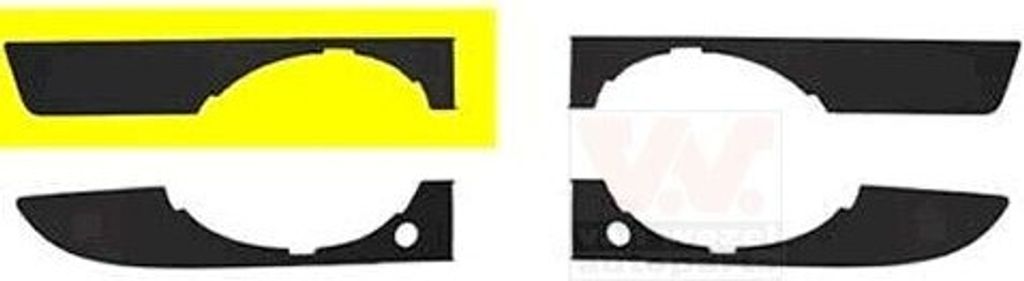 VAN WEZEL 0326594 - OE 8E080717401C Rahmen, Nebelscheinwerfer rechts für A4 (8E)