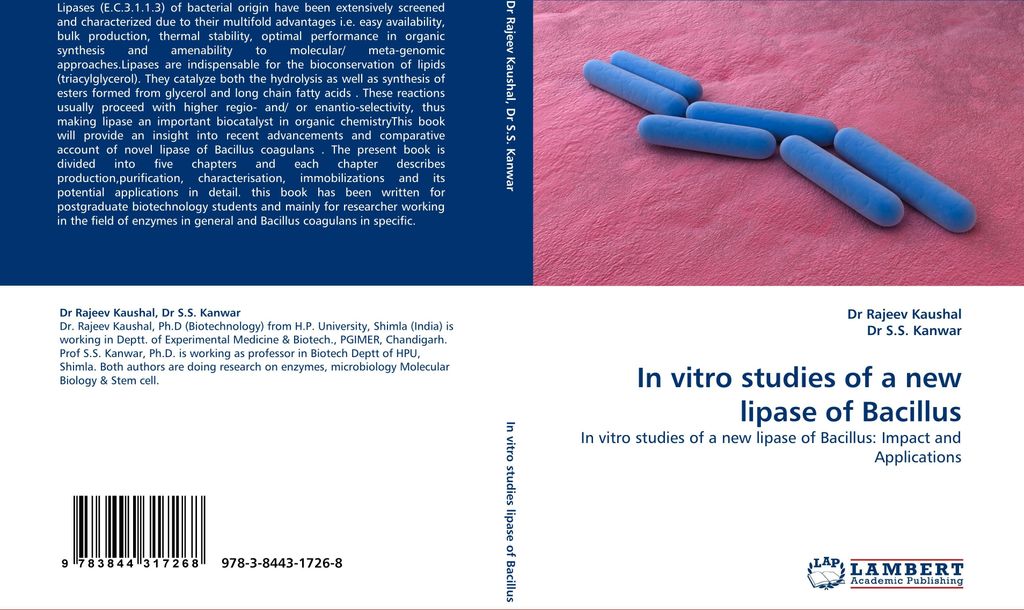 In vitro studies of a new lipase of Bacillus