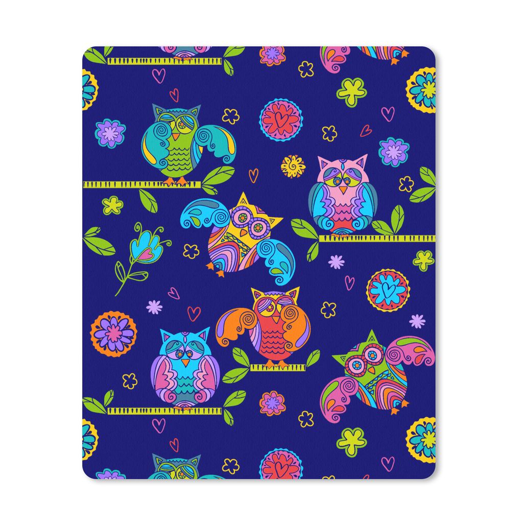 MuchoWow® Mauspad Mousepad Muster - Eule - Äste 30x40 cm - Produktbild 