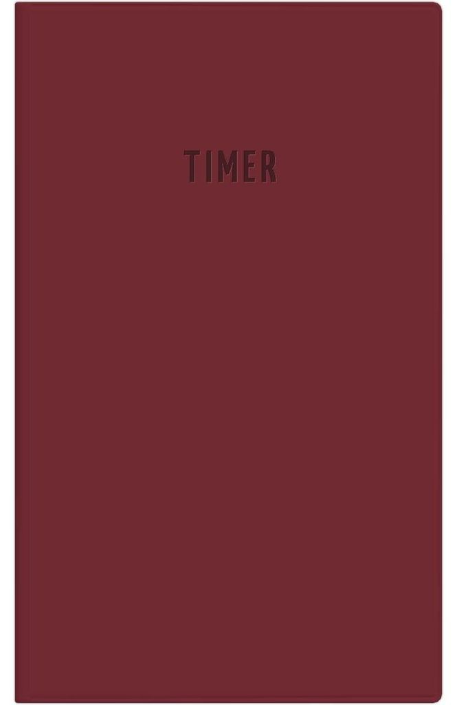 Agenda tascabile 1 settimana/1 giorno, colore bordeaux, Immagine del prodotto 