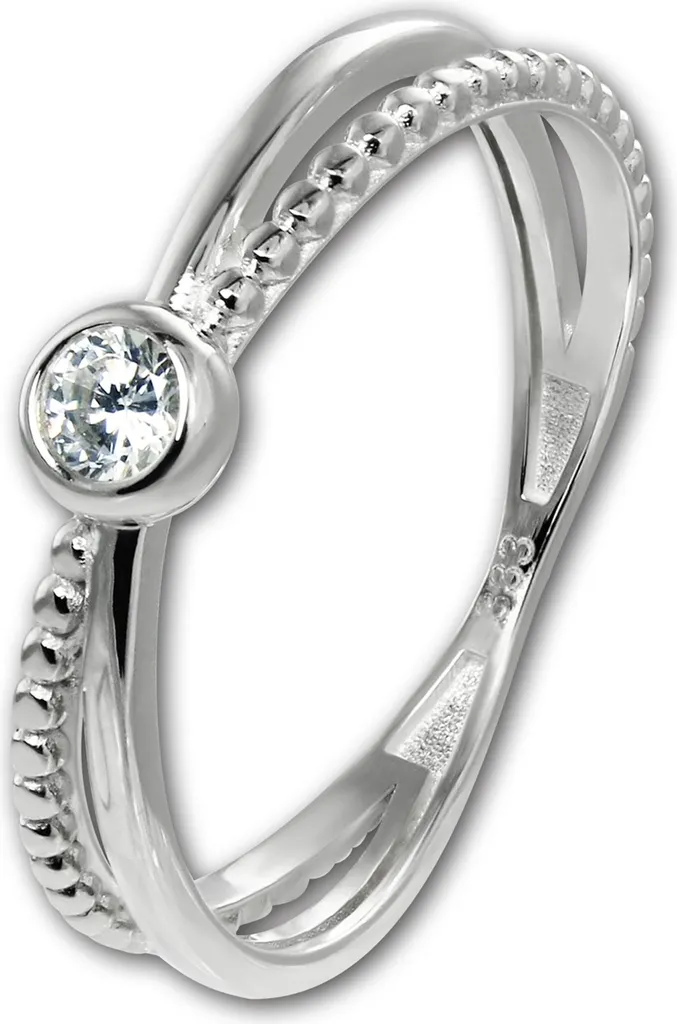 GoldDream Bague Taille 58 en Or Blanc GDR548J58 Bijoux Authentiques
