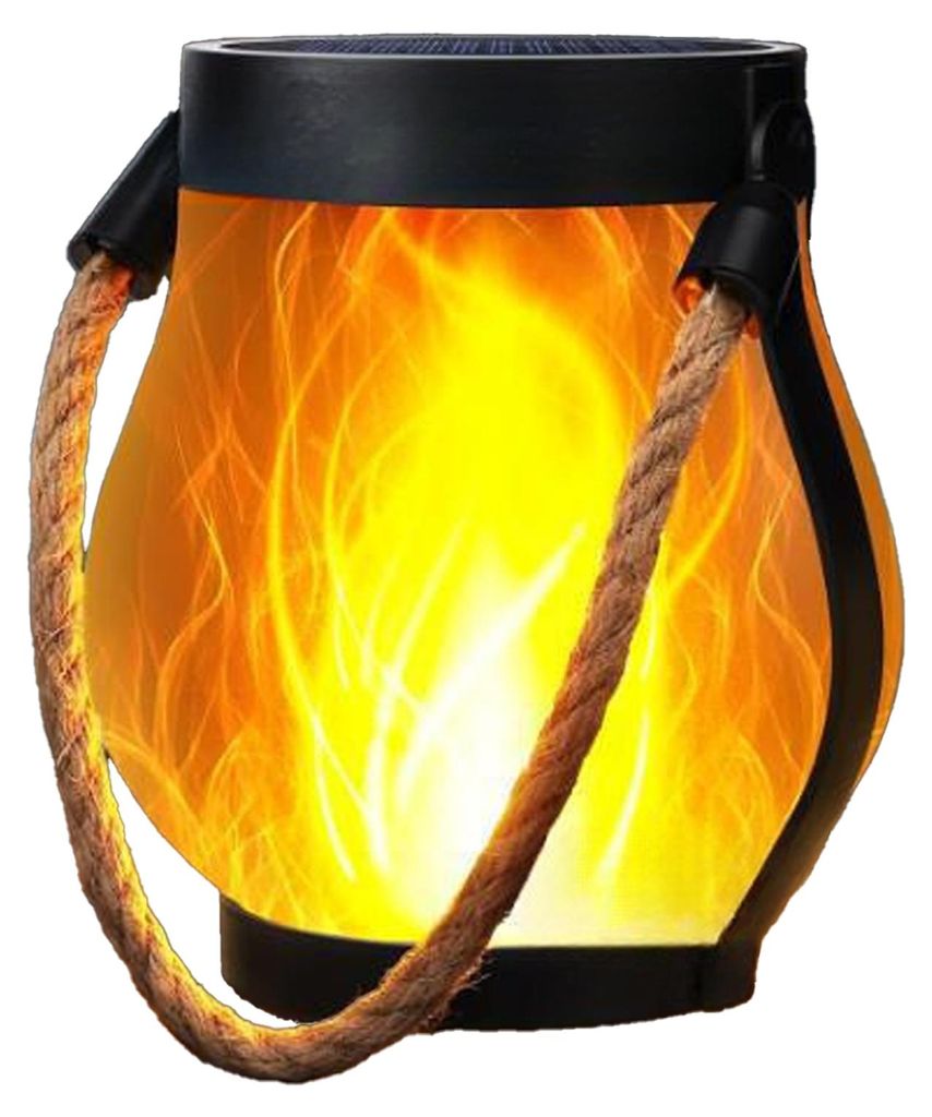 Tanzende Flammenlaterne, Solar-Gartenleuchte, wasserdicht, Produktbild 