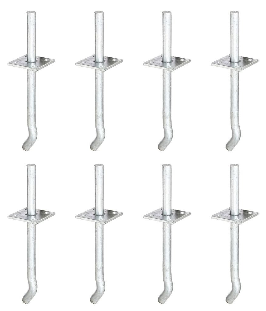 Alberts 8 x I-Pfostenträger, Stift Ø16x100 mm, Betonanker Produktbild 
