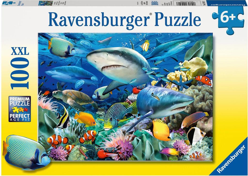 Ravensburger Puzzle Riff der Haie - XL-100 Teile für Kinder Produktbild 