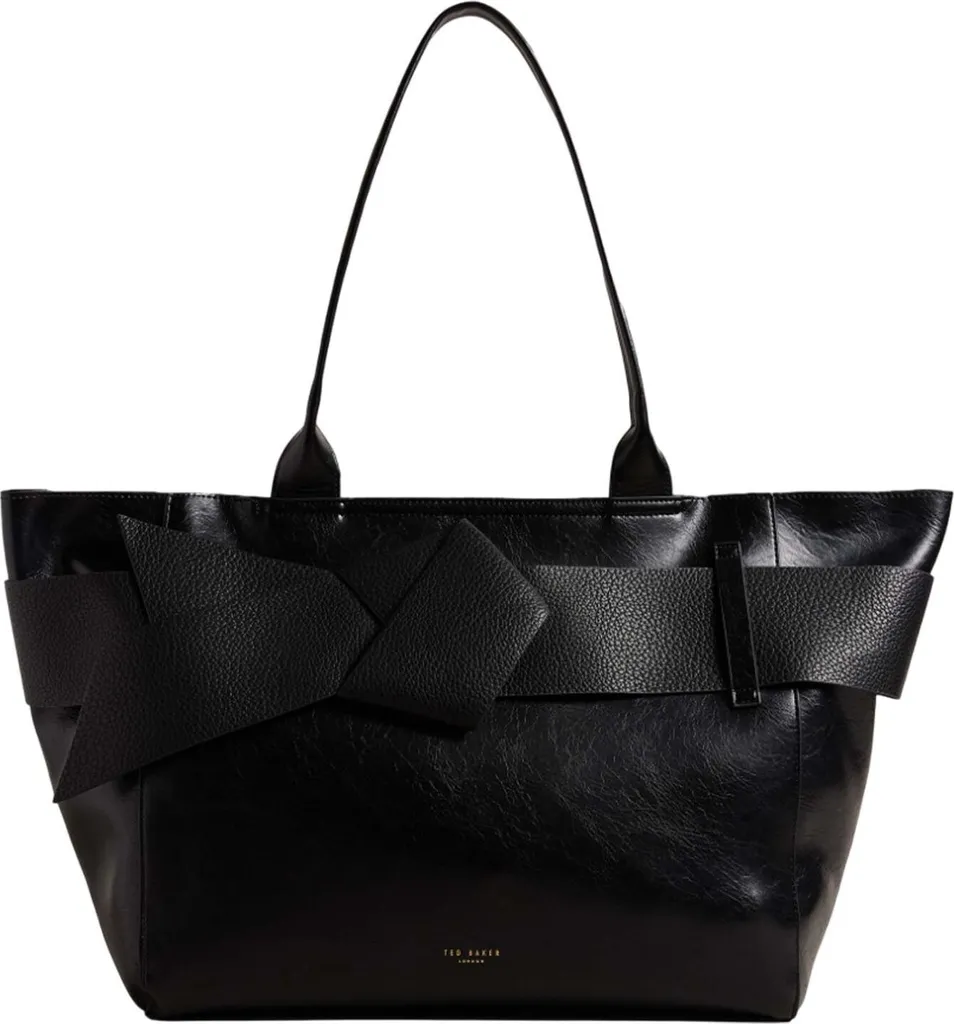 Sac Shopper Ted Baker Jimma Large en Polyuréthane Noir Finition Jet Black