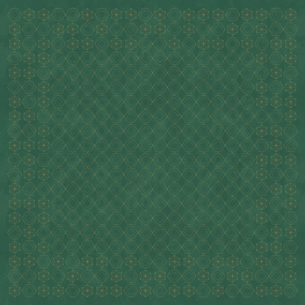 Coperta centrale Dunicel verde stella dorata 20 pezzi 1 confezione