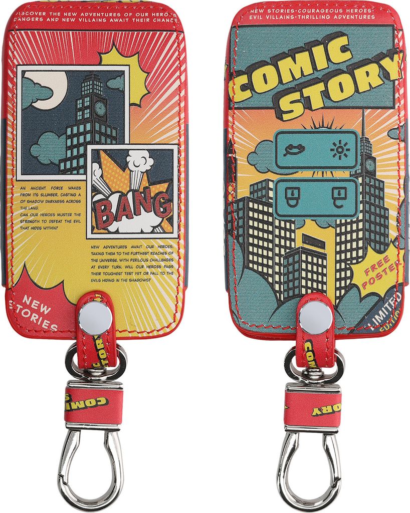 kwmobile Autoschlüssel Hülle kompatibel mit Renault 4-Tasten Smartkey Autoschlüssel (nur Keyless Go) - Kunstleder Schutzhülle Schlüsselhülle ...