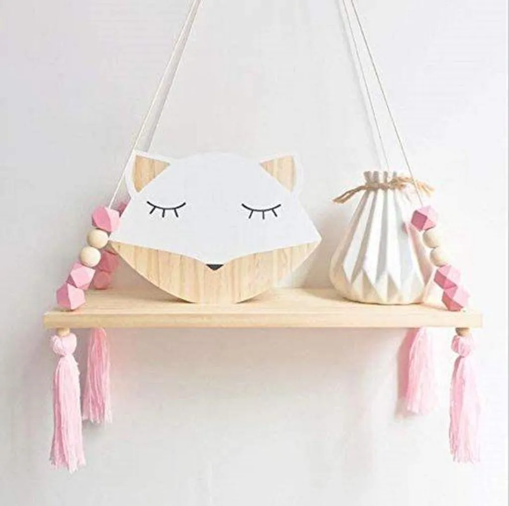 Armoire volante en bois pour chambre fille et rangement salon