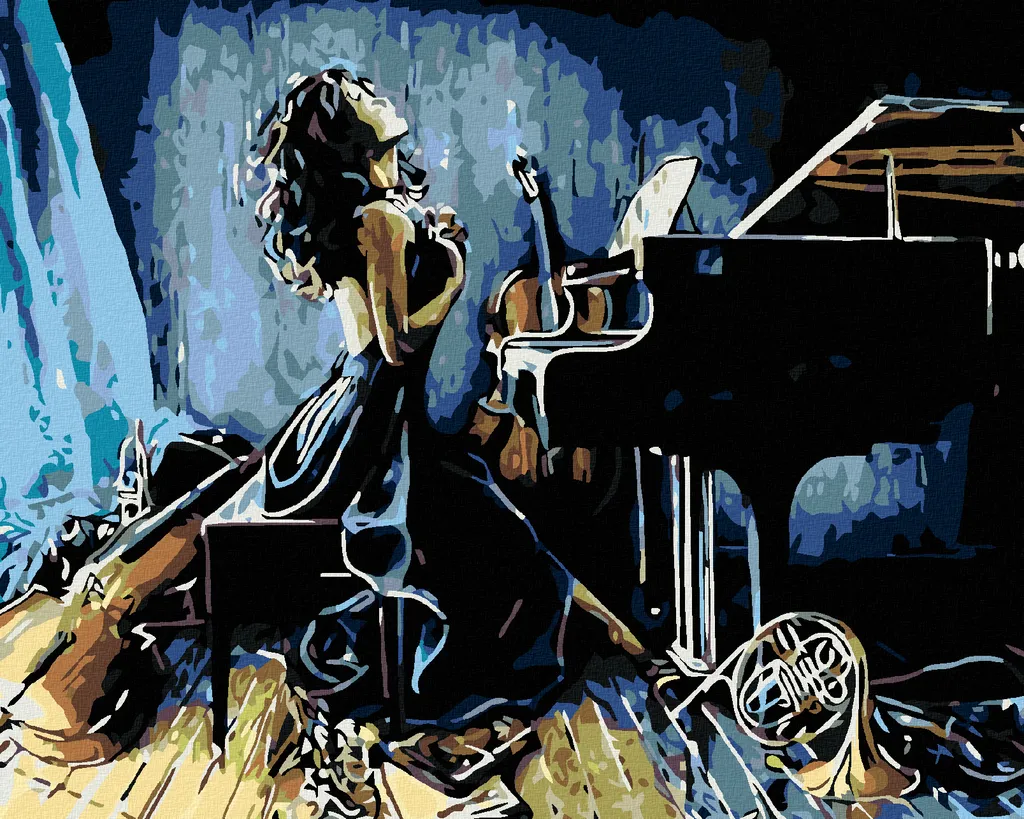 Zuty Pittura con Diamanti 40x50 cm su Telaio - Kit Completo Artista