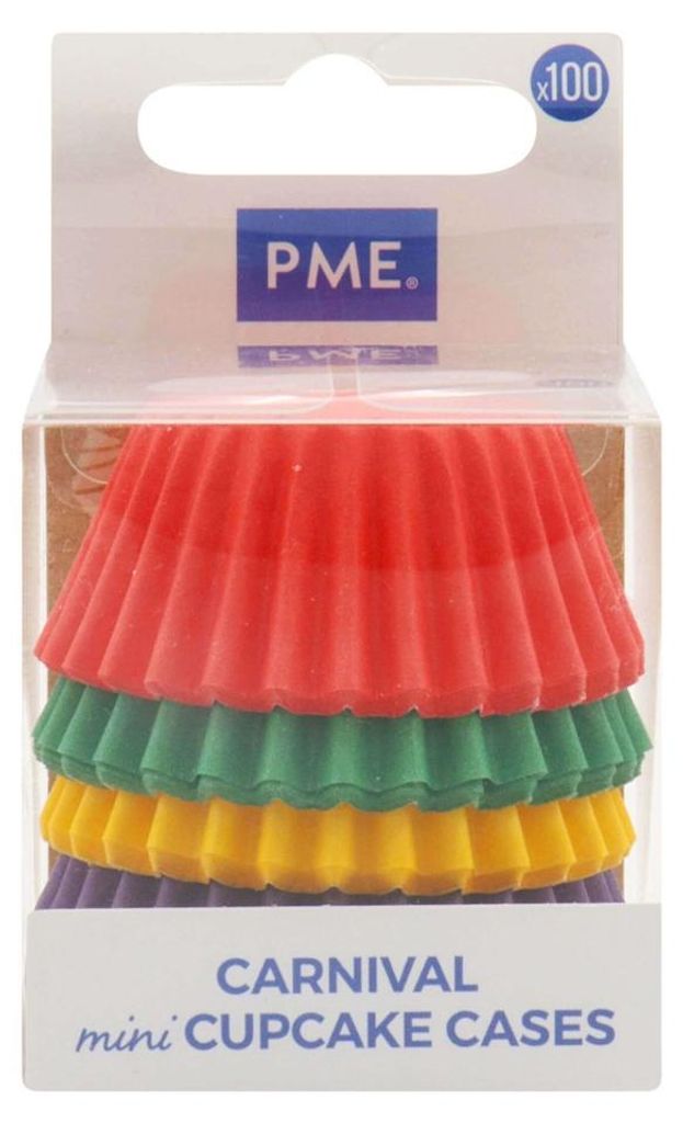 PME Cake - Mini papilotki do babeczek carnival 100 sztuk Zdjęcie produktu 