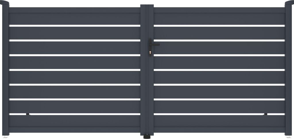 Tor G21 Reno 350x158 cm zweiflügelig, anthrazit