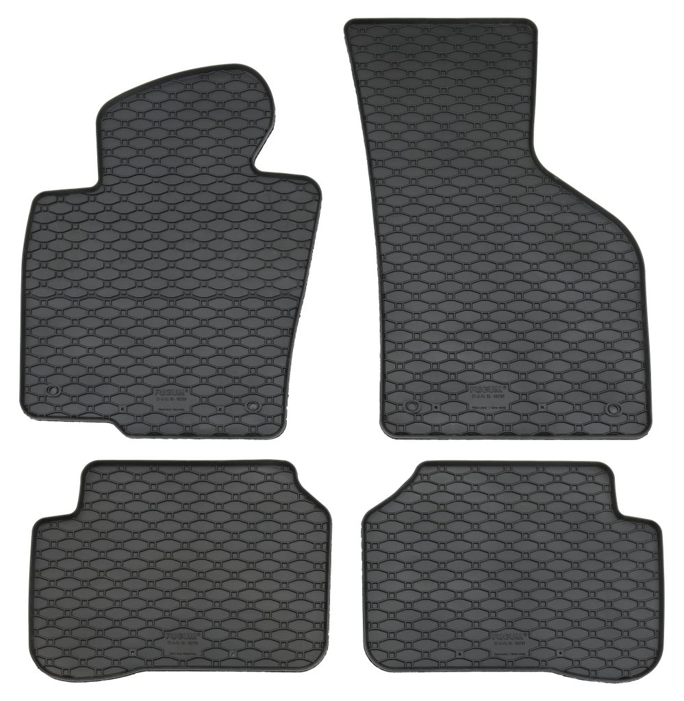 Gummifußmatten Set für VW Passat 3C (2005-2014) + CC (2008-), 4-teilig, schwarz