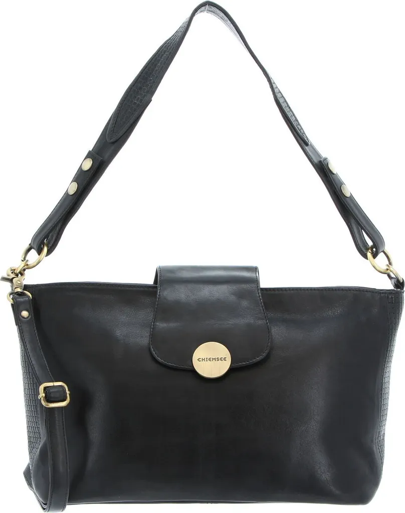 CHIEMSEE Brisbane Shopper Black - Sac à Épaule Noir Élégant et Robuste