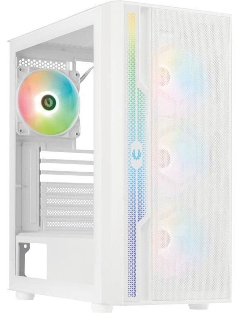 Apollo ARGB PC-Gehäuse (ohne Netzteil) – Midi-Tower – ATX-Formfaktor – Weiß