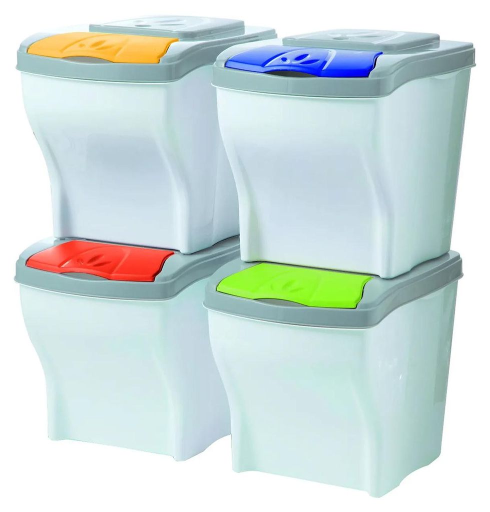 Contenedor de papel BAMA POKER, capacidad de 4 x 20 litros Imagen del producto 