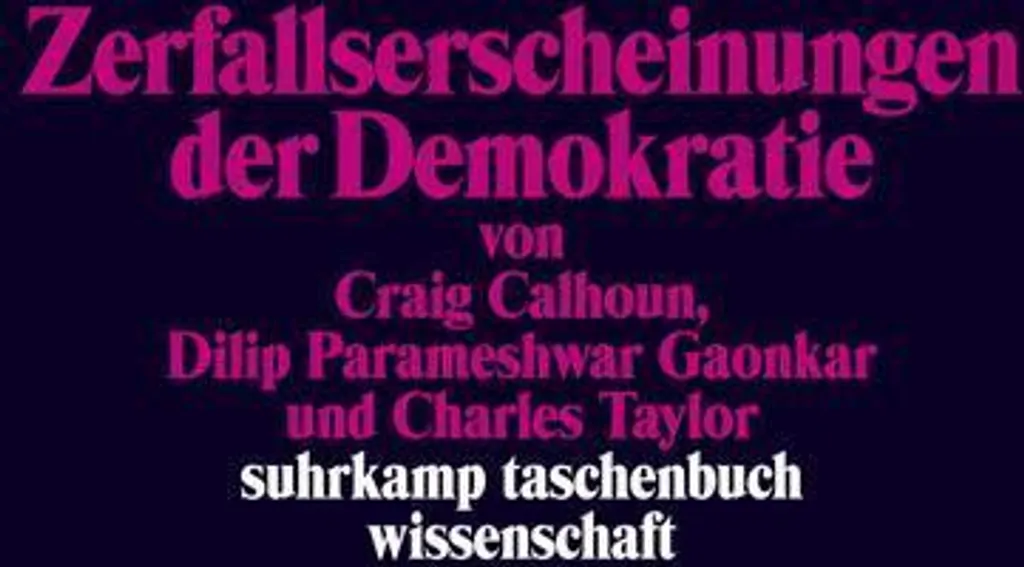Comprendre la crise politique avec Zerfallserscheinungen der Demokratie