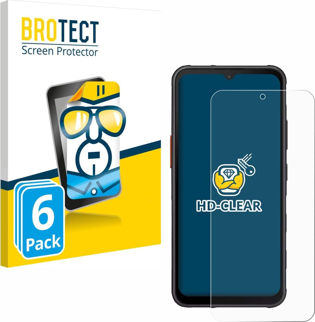 6x Für Samsung Galaxy XCover 7 Pro Schutzfolie BROTECT Displayschutz Display Schutz Folie Klar Transparent