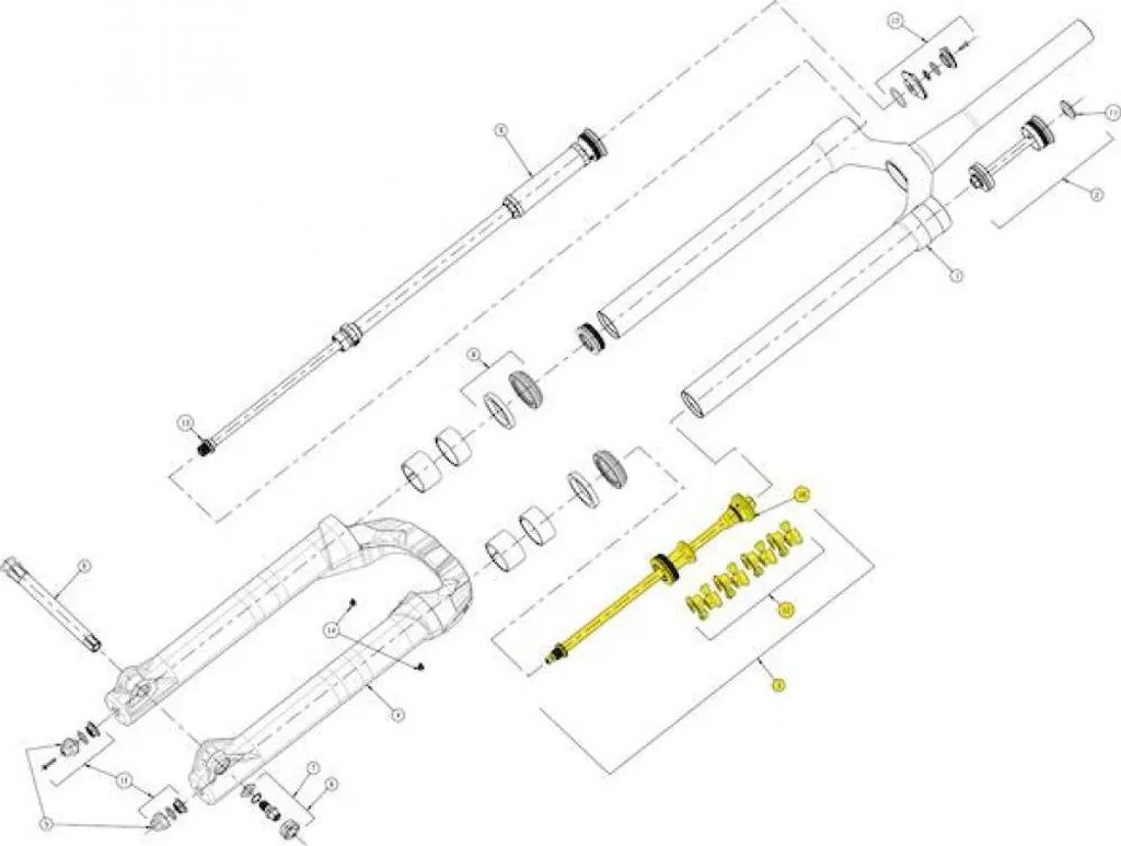 Kit de pistons pneumatiques Manitou Mezzer Pro 29 - Optimisation VTT