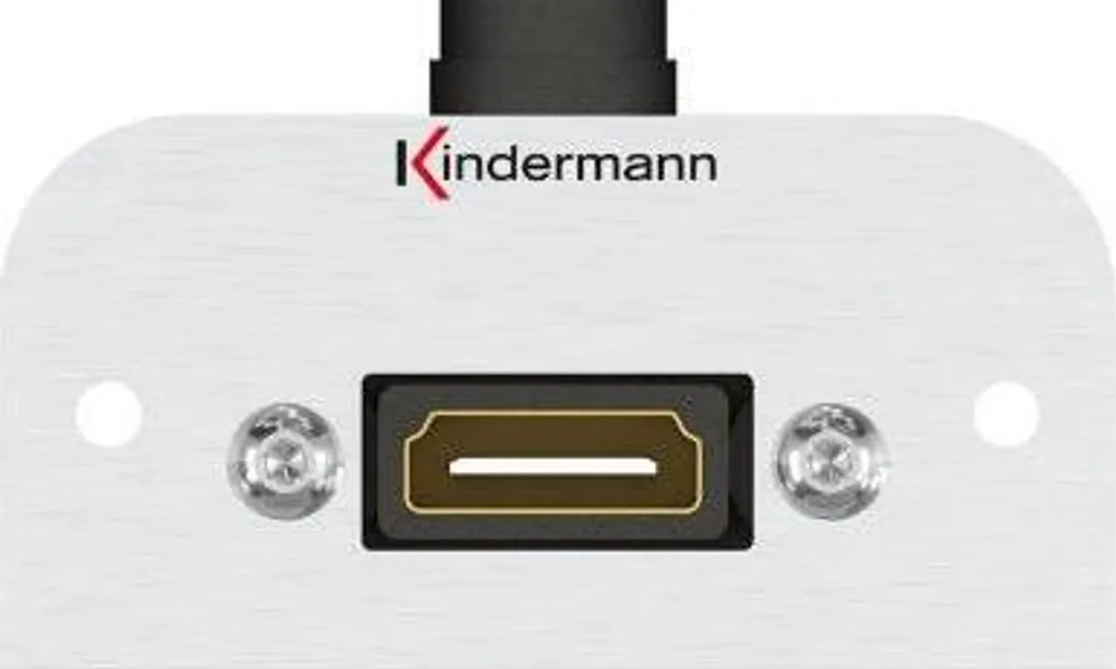 Kindermann Konnect 54 Alu: Pannello Connessione per Rack e Scrivanie