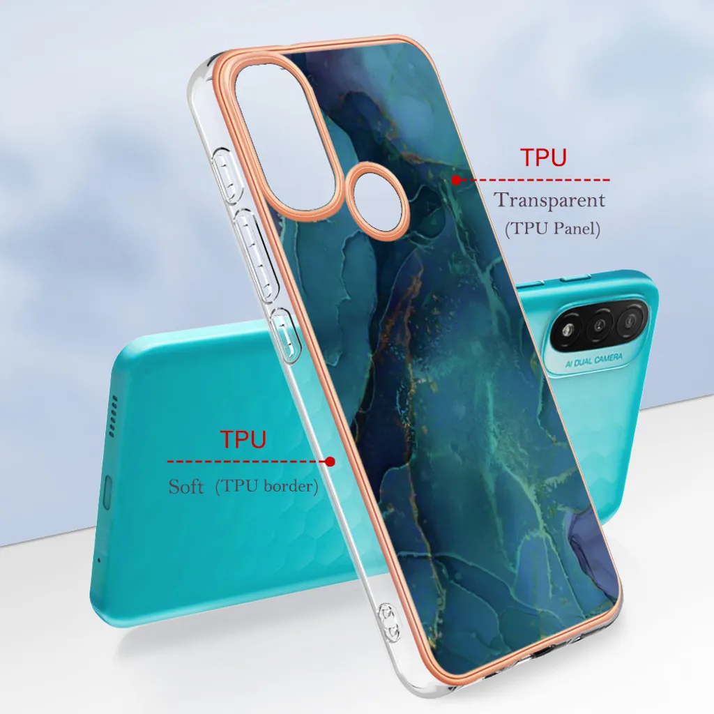 Offerta Cover Moto E20 E30 E40 - Custodia Silicone Verde Fantasia - 6