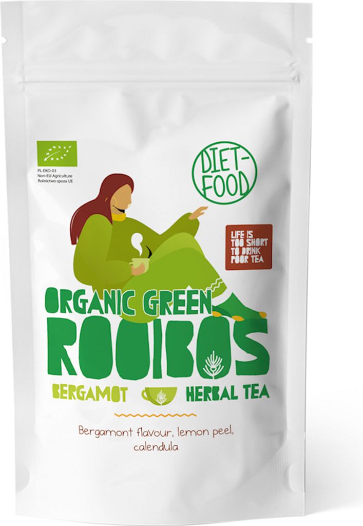 ROOIBOS-TEE GRÜNER BERGAMOTT 100 g - DIÄT-LEBENSMITTEL