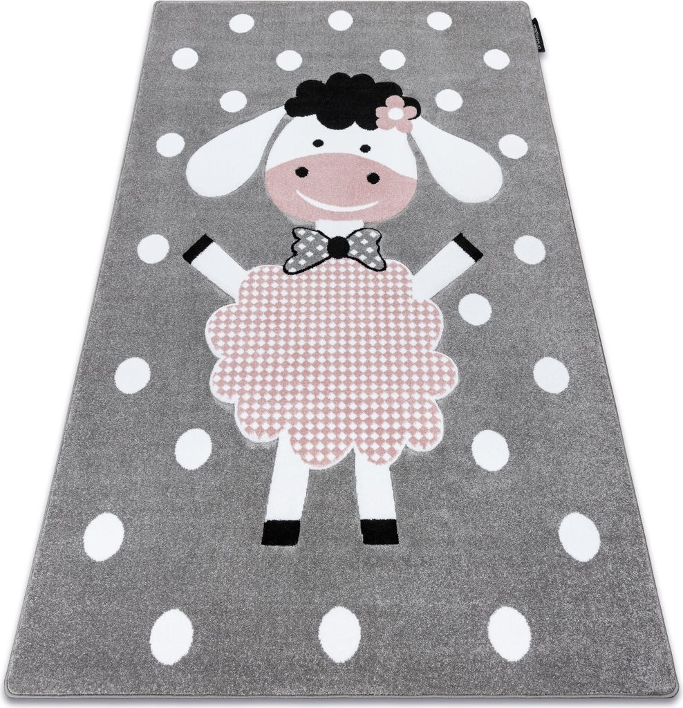 Kinderteppich PETIT DOLLY Schaf grau Grau 80x150 cm