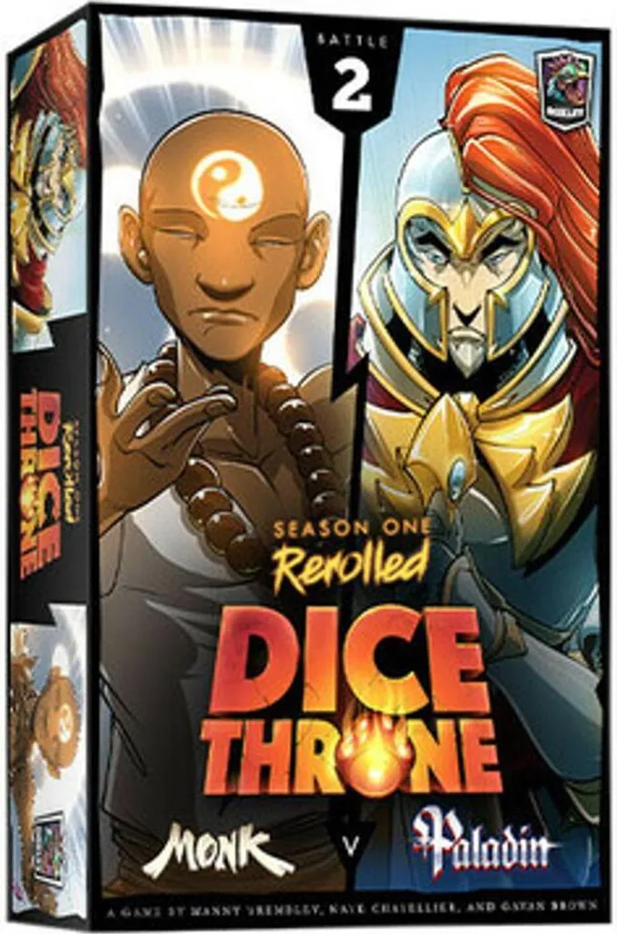 Dice Throne Saison 1 Rechargée Boîte 2 Moine contre Paladin