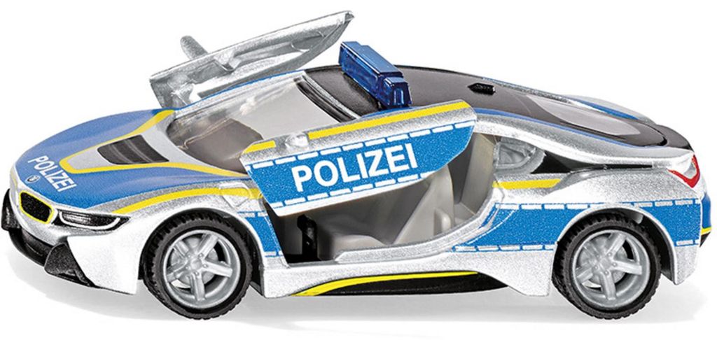 SUPER BMW i8 van de politie (zilver/blauw) Productafbeelding 