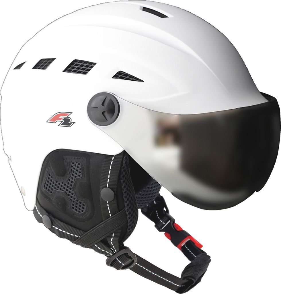 F2 Damen Snowboard Helm Helmet - Worldcup Team Girl S/M Weiss 2024/25