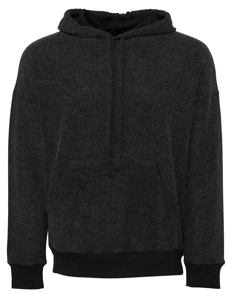 Bella + Canvas - Hoodie zum Überziehen für Herren/Damen Uni FK3163 (S) (Black Heather)