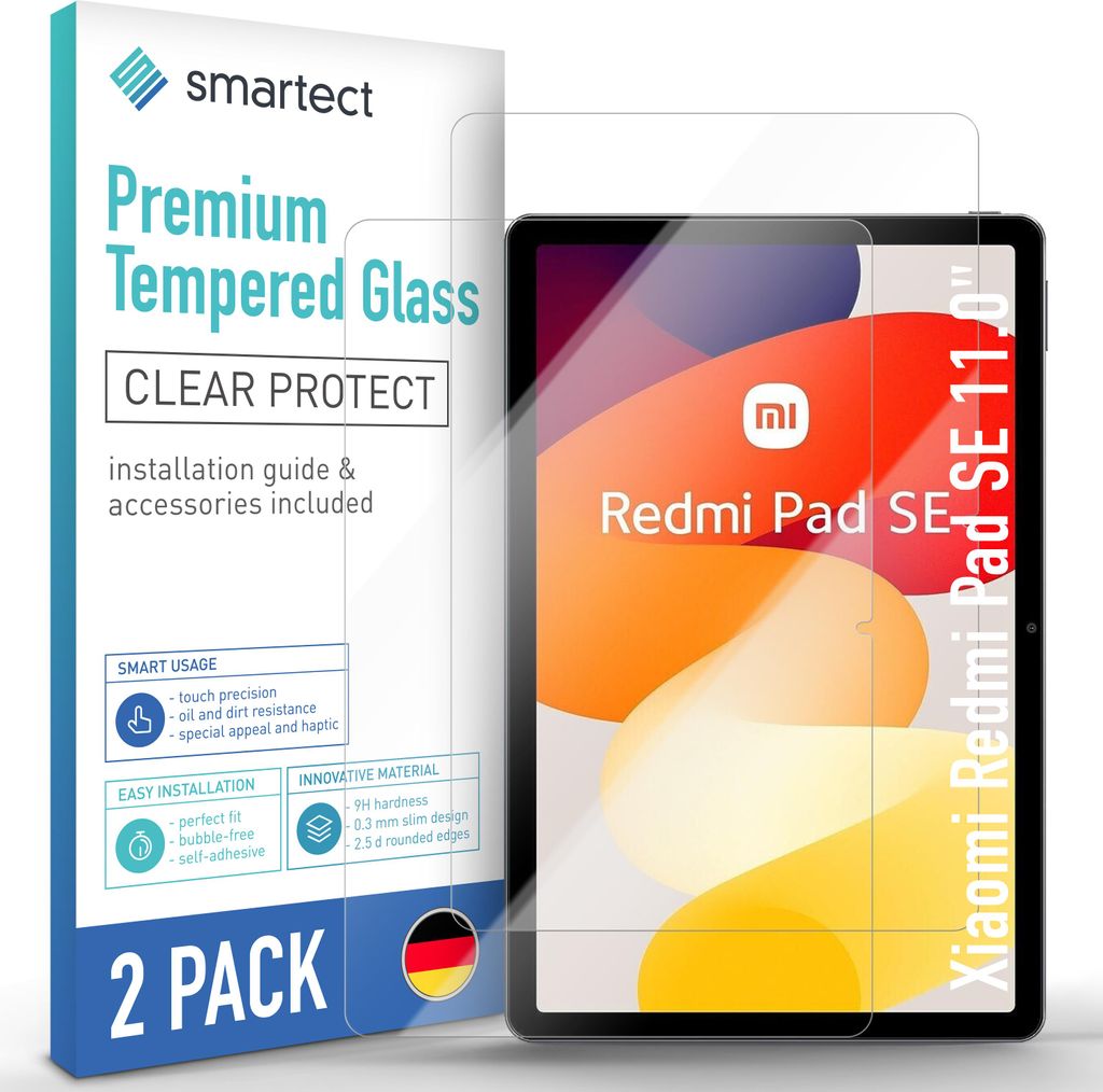 2x Schutzglas Panzerfolie Klar für Xiaomi Pad SE 11.0" Produktbild 