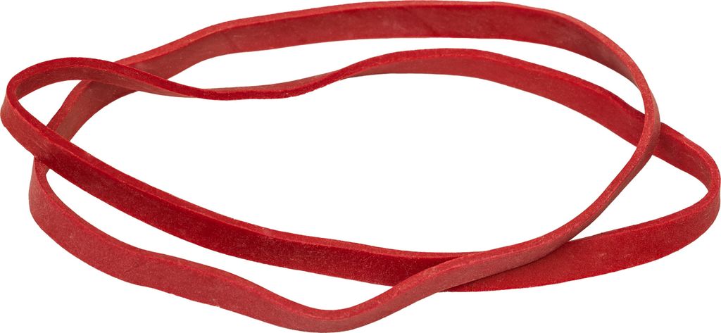 Gummiband Durchmesser 80mm x Breite 6mm, rot 1kg