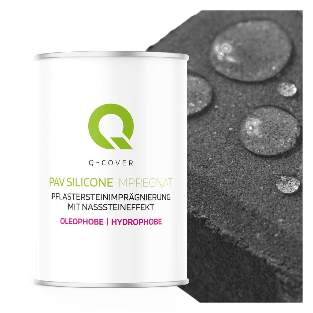 Oleophobe Pflastersteinimprägnierung | 1 L Nasssteineffekt | Farblose | Hydrophobe | Imprägniermittel Schutzmittel Ölabweisende | Innen Außen