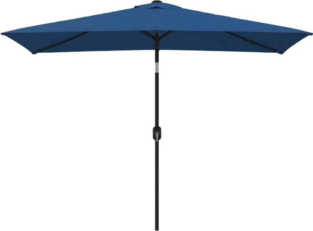 Parasol 300x200 cm bleu azur anti-UV : fini la chaleur sur votre balcon