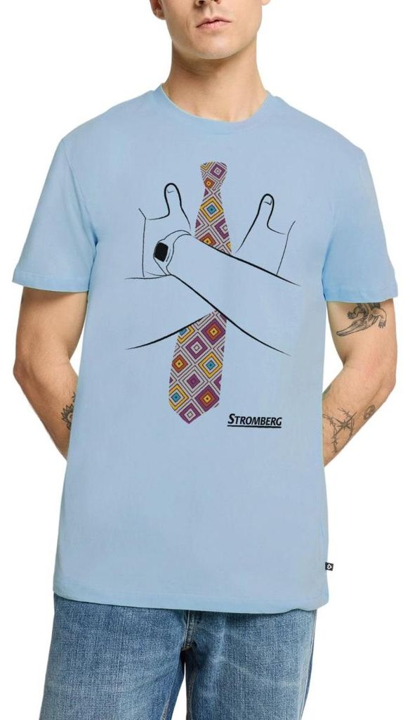 Spreadshirt Stromberg - Berthold „Ernie“ Heisterkamp Kostüm Karneval Männer Premium T-Shirt, 5XL, Hellblau